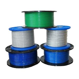 Wholesale Colorful PVC Coated Steel Wire Rope for High Strength Stainless Steel Cables 304/316 7x7 7x19 Customized as Per Your Needs from china suppliers