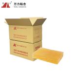 30000 Cps Packaging Hot Melt Adhesive Pressure Sensitive Yellow Rubber TPR-6559S