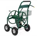 Convenient Water Hose Reel Cart Four Wheels Heavy Duty Hose Reel Trolley
