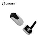 Silver Hotel Electronic Door Locks Zinc Alloy 6V Working Voltage 200 Cards Data