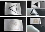 Garment Neck Woven Fashion Labels With Your Text , End Fold Loop Fold