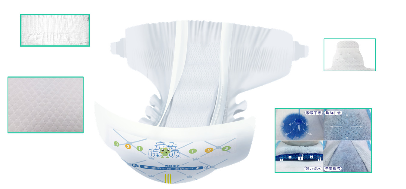 Soft Baby Diaper Nappies Disposable Breathable