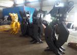High Strength Hydraulic Wood Rotating Grapple For Excavator Volvo EC290