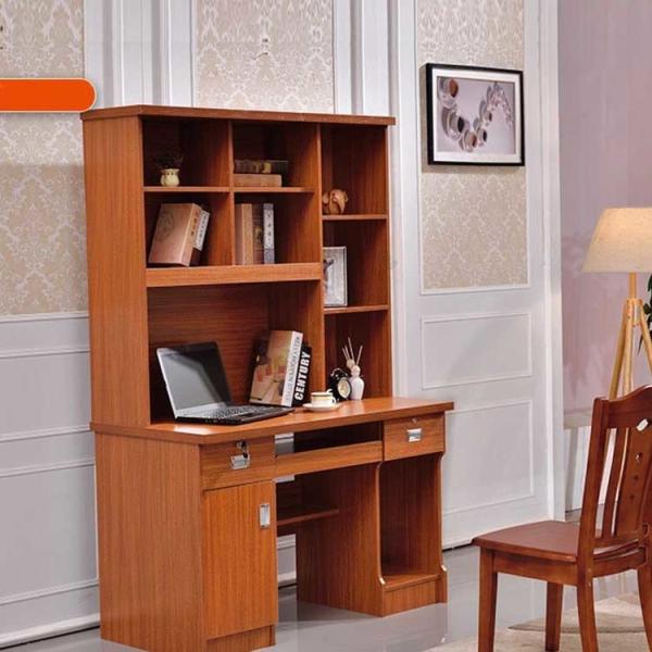 1.2m Writing Study Table Modern Pc Wood Grain Color With Bookcase