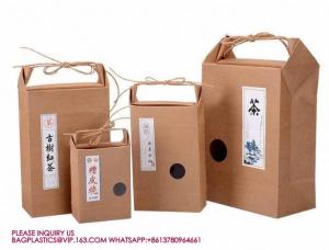 Wholesale Kraft Bag With String Tie Handle For Rice, Wheat Flour, Tea Leaves,Powders,Seed Packaging from china suppliers