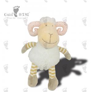 China Soft PP Cotton Fabric Dog Toys Stuffed Plush Child Friendly Pets Dog Toy Goat on sale