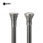 Conical Shape Pipe Curtain Rods 0.5MM Thickness Matt Black Color