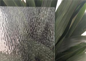 China Curve / Flat Textured Glass Sheets , Obscure Frosted Patterned Glass on sale
