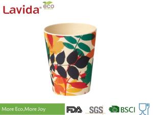 Wholesale Tall Large Capacity Bamboo Reusable Coffee Cup Mix Colors High Temperature Tolerance from china suppliers
