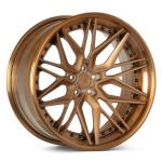 factory Customized 2 piece super deep concave brushed bronze polished lip forged