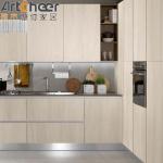 Modern Design kitchen white storage cabinet with Lacquer Finish in Wood Type
