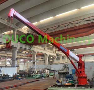 Wholesale 1.5t Slewing Jib Hydraulic CCS Telescopic Boom Crane from china suppliers