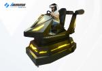 Black And Yellow VR Racing Simulator / Virtual Reality Racing Car