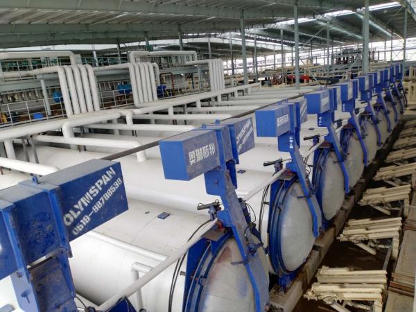 Cement AAC Industrial Autoclave , Thermal Insulated Glass / Wood And Rubber