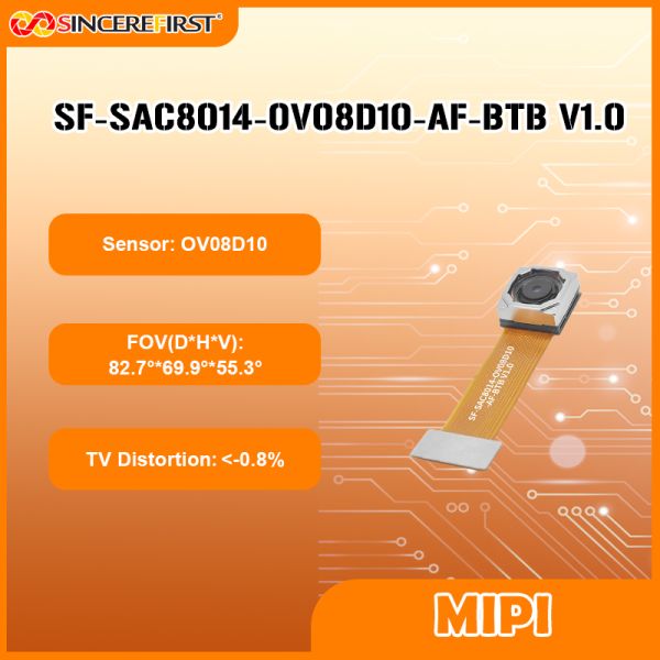 Low Light 4K OmniVision OV08D10 Sensor FPV Auto Focus MIPI Camera Module