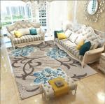 80*120cm Blending Crystal Velvet Living Room Floor Carpets Modern Simple