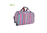 600D Printing Personalized Wheeled Monogrammed Rolling Luggage Bag