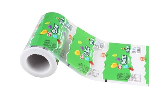 Plastic Food Wrapping Film / Custom Printing Sachet Packaging roll film / Red Plastic Film Roll