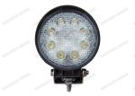 24W Round LED Offroad Lights , 6000K IP 68 Waterproof Truck LED Flood Lights