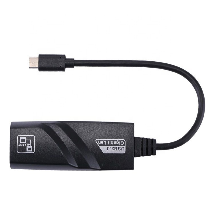 High Compatible USB 3.1 Type C Male to Gigabit RJ45 Ethernet Network Lan Adapter for Laptop Computer