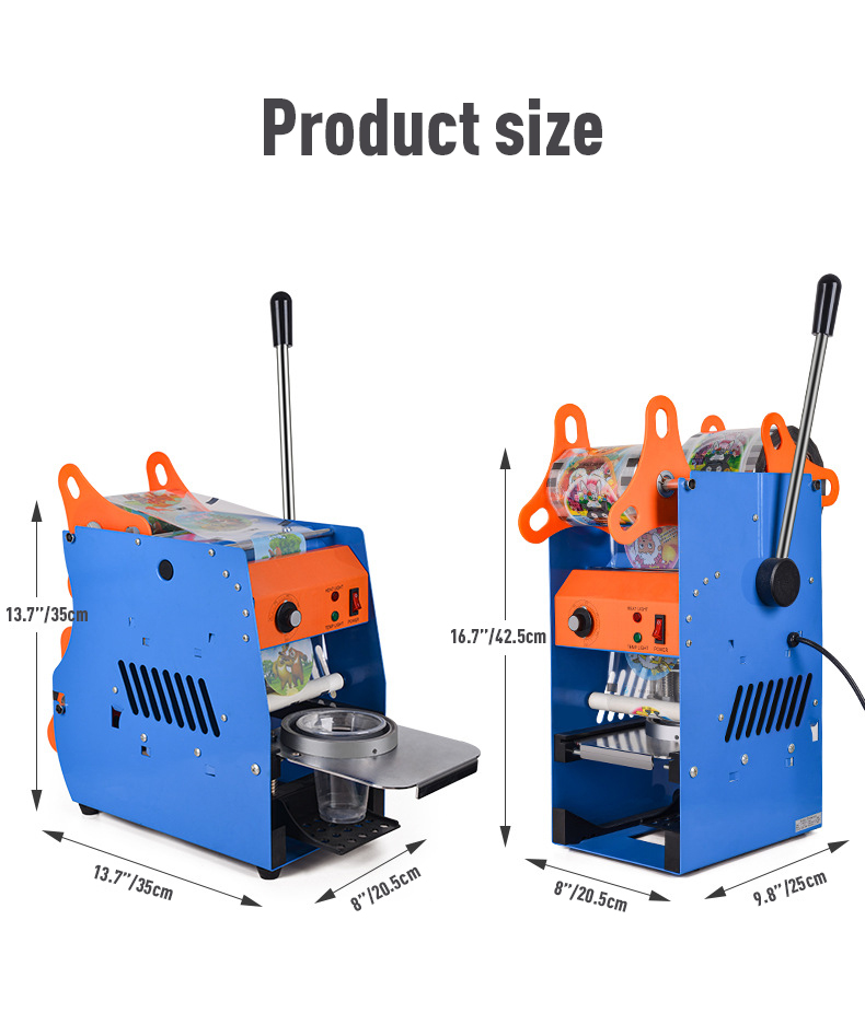 High Cost Performance Adjustable Cup Sealing Machine for Automatic Milk Tea Cup Sealer