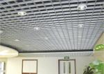 Decorative Commercial Suspended Ceiling Tiles Square Grille , metal grid panel