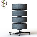 Garage Rolling Oem Tire Storage Rack For Automobile Repair Factory