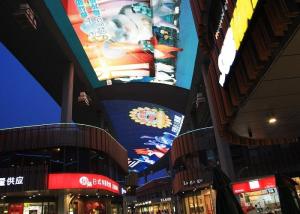 Wholesale 7200CD/Sqm Poster Led Facade Screen DIP High Brightness Transparent Led Wall from china suppliers
