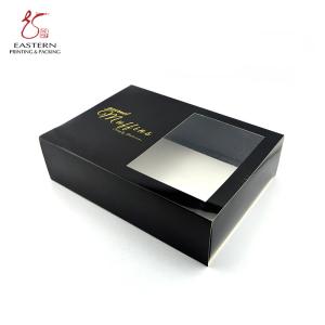 Wholesale Eastern Black Color Fashion Cupcake Paper Box , 8 Inch Cake Box With Window from china suppliers