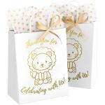 Cartoon Baby Girl Gift Paper Bag With CMYK 4 Color Offset Printing and Folding