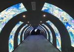 P2 Flexible Video Advertising Indoor Led Screen Curved Cylinder Display