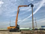 Blue SANY Excavator Mounted Vibratory Pile Driver 3200rpm