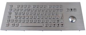 Wholesale Terminal Kiosk Stainless Steel Keyboard Vandal Proof Black Metal Keyboard from china suppliers