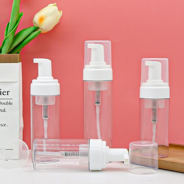Empty 100ml Plastic Mist Spray Bottles White PET Lotion Pump Bottle For Cosmetic