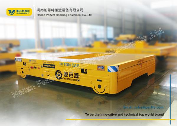 Large Table Conductor Cable Power Pallet Transfer Carts , Rail Transfer Trolley