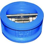 DN65 DI Stainless Steel jis 10k pn16 bs din swing Stop Spring Duo Dual check