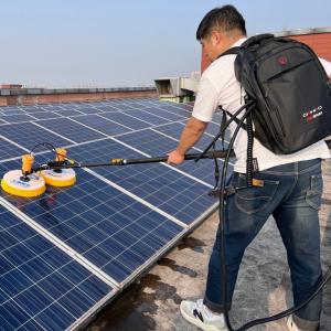 Wholesale Fuel Lithium Battery Backpack Double Heads Spin Brush for Solar Panel Cleaning in Wuxi City from china suppliers