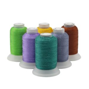 Wholesale 30g Small Cone Multi Color Polyester Embroidery Thread 120d/2 1000Y for Cross Stitch from china suppliers