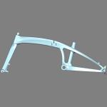 Disc Brake T1000 Carbon Fiber Folding Bike Frame Bicycle Foldable Frame 20inch