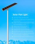 HoT Sale 100w 80w Flat integrated Solar street Lamp For City Road all in one
