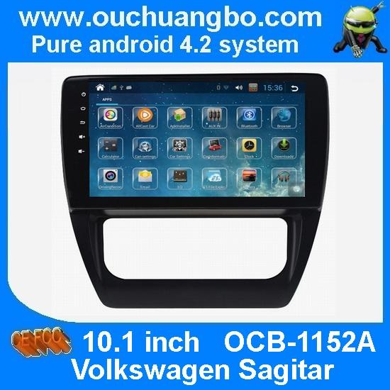 Ouchuangbo VW Sagitar atuoradio DVD gps navi android 4.2 big screen suupport 8G