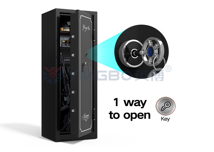 Anti Theft Function Armament Gun Safe Box With Key Opening
