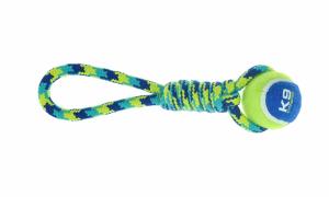 Wholesale Nylon TPR Dog Tough Chew Toys Tennis With Rubber Handle Eco Friendly from china suppliers