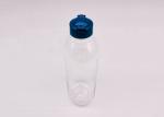 Flat Shape 400ml Plastic PET Packaging Bottle With Flip Top Cap