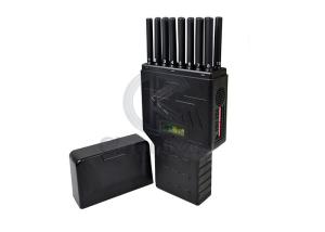 China Portable 16 Bands Cell Phone Signal Jammer Hidden Antenna WiFi 5G GPS LCD Display on sale