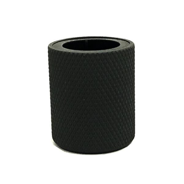 Classic Diamond Cut Surface Zinc Alloy Black Cylinder Shape Metal Zamac Perfume