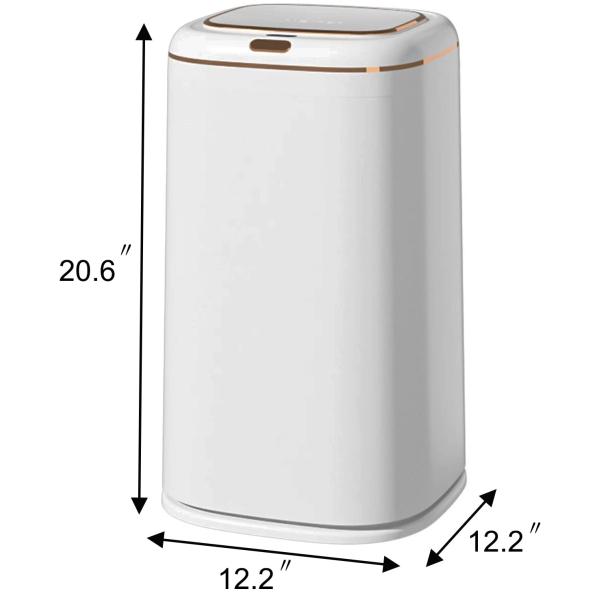 2023 35L Automatic Water-Proof Dustbin Smart Sensor Automatic Kitchen Plastic Smart Trash Can