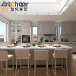 Traditional Style White Kitchen Cupboard with Solid Wood Construction and