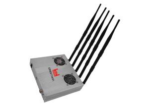 Wholesale 12W Five Antennas 2G 3G 4G Mobile Phone Jammer / GPS WiFi Signal Blocker from china suppliers