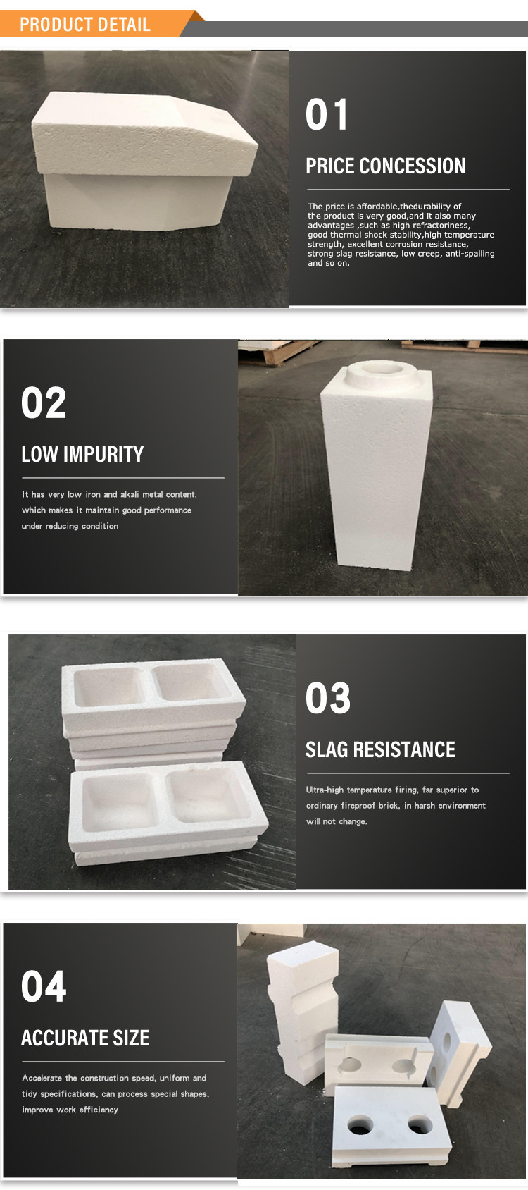 Freely Sampled High Purity Alumina Bubble Insulation Brick for Industrial Furnace RUL 1700